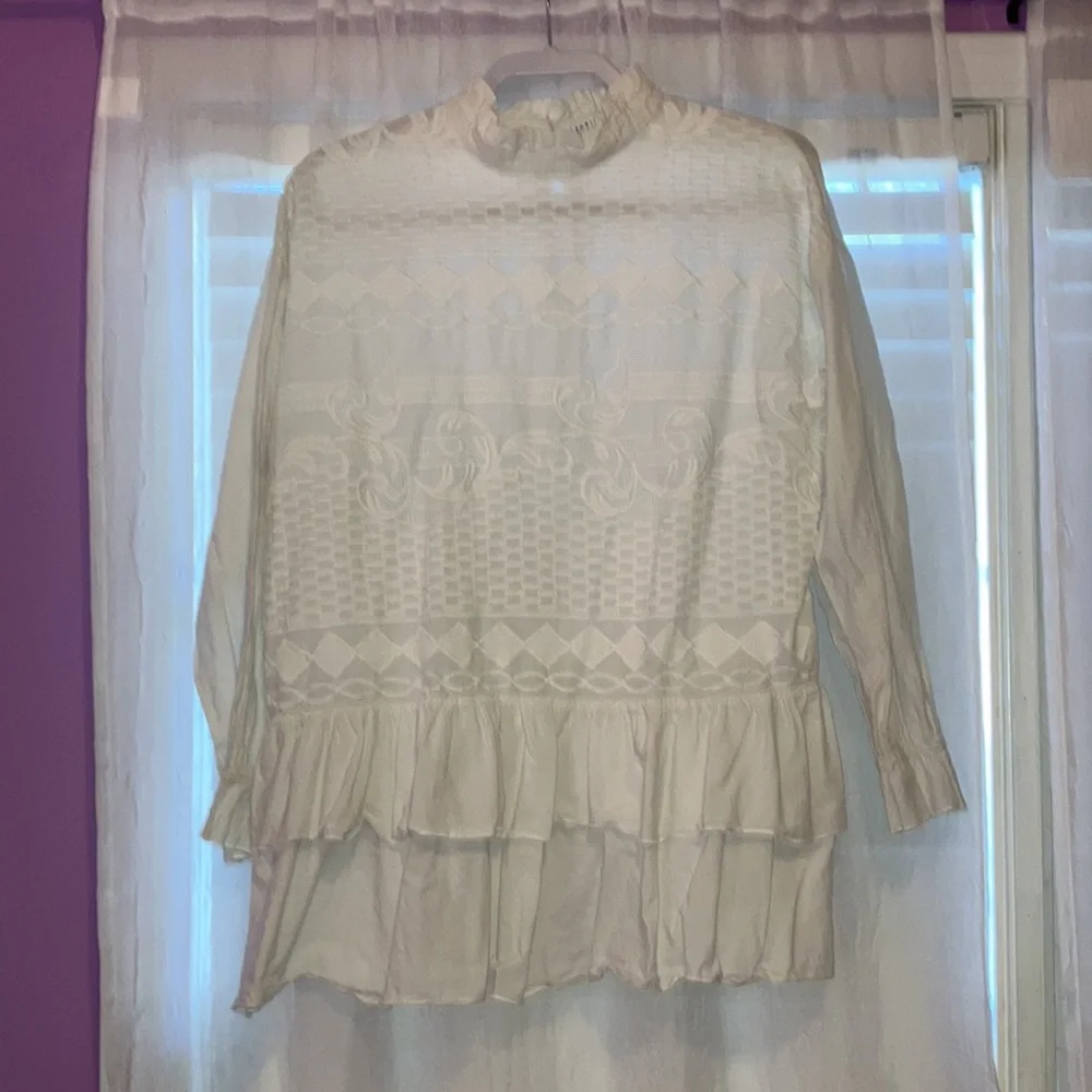 English Factory Ruffles & Lace Blouse - Picture 1 of 13